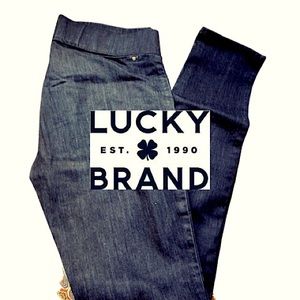 Lucky no-zip midnight black denim pants